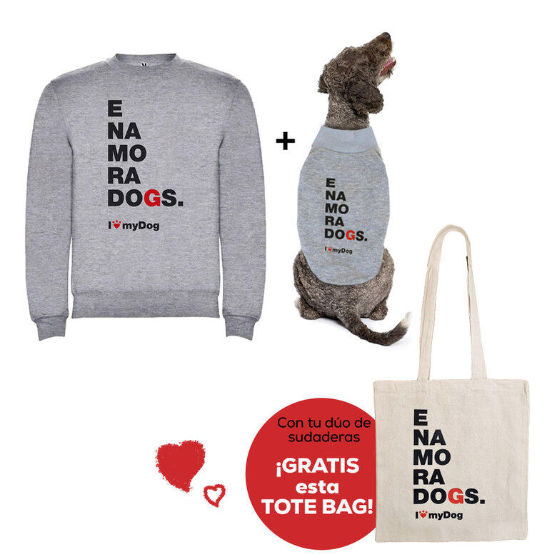 Outech Pack San Valentín Sudaderas para perro y humano image number null