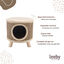 Leby Billie rascador cama nido para gatos, , large indicador imagen numero 4