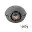 Leeby Cama Cueva Fieltro Gris para gatos, , large indicador imagen numero 2