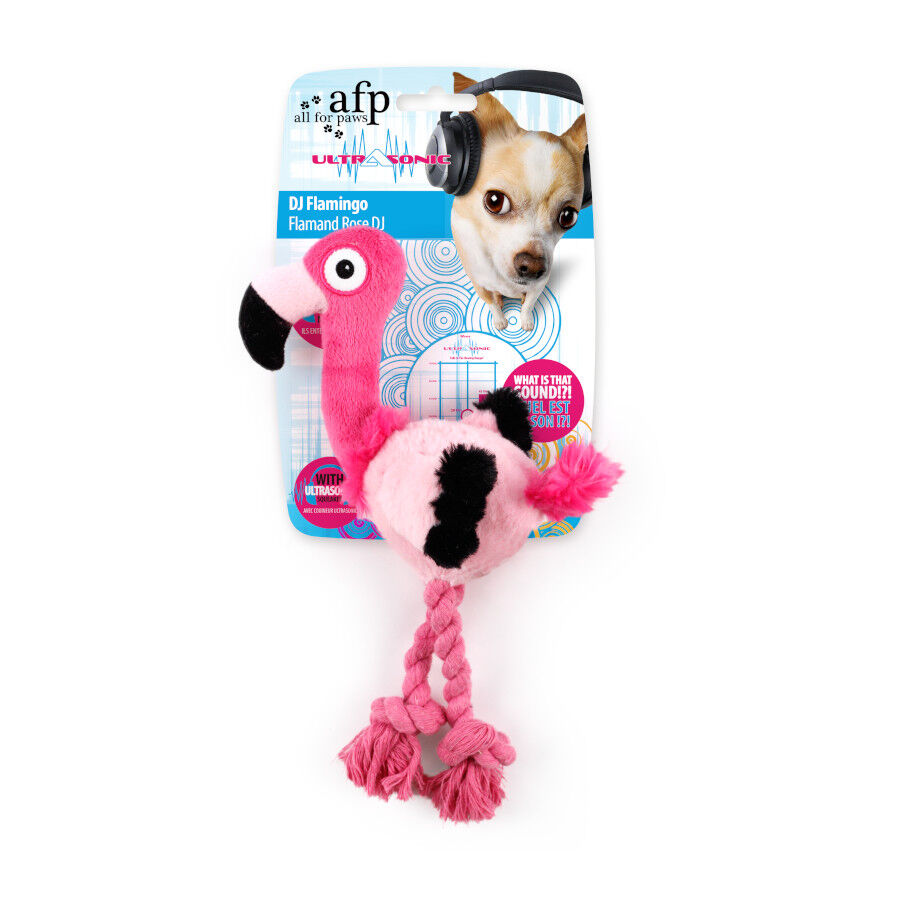 All For Paws Ultrasonic Juguete DJ Flamingo para perros, , large Imagen numero 4