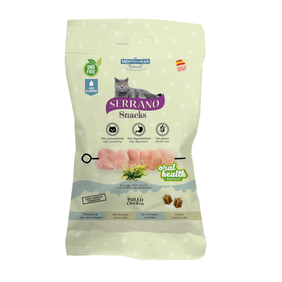 Serrano Bocaditos Oral Health de Pollo para gatos