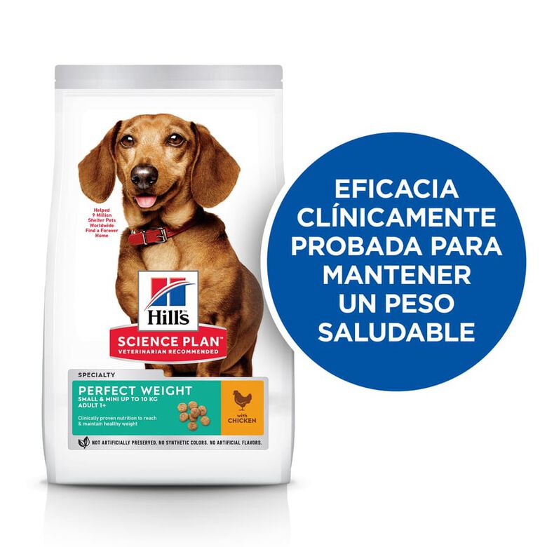 Hill&#039;s Science Plan Perfect Weight Adult Small y Mini pienso para perros thumbnail