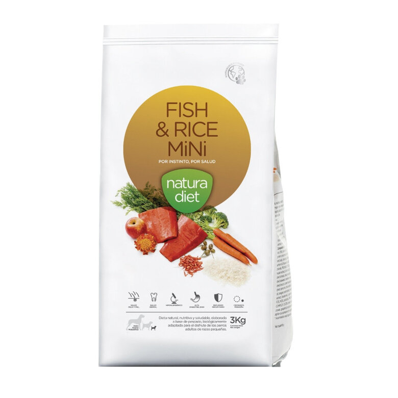 3 kg Natura Diet Mini pescado y arroz pienso para perros,  Imagen numero 1 3 kg Natura Diet Mini pescado y arroz pienso para perros, , large Imagen numero 1