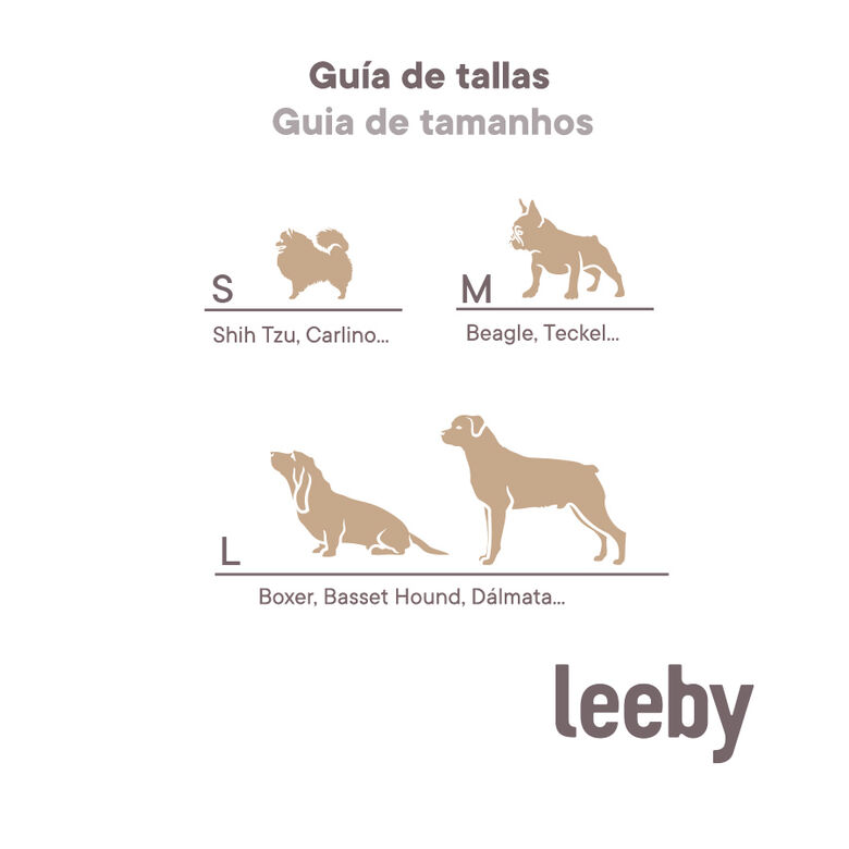 Leeby Cuna Desenfundable Beige Estampado Cómic para perros thumbnail