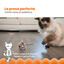 Outward Hound Catstages Squeaky Squeaky Gris Ratón de Juguete con Catnip para gatos, , large indicador imagen numero 6
