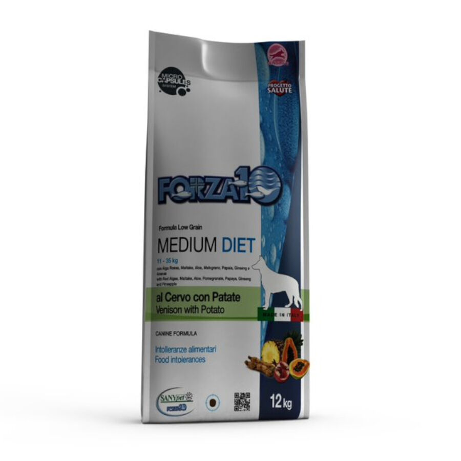 12 kg Forza 10 Medium Diet Venado con Patata pienso para perros, , large Imagen numero 1