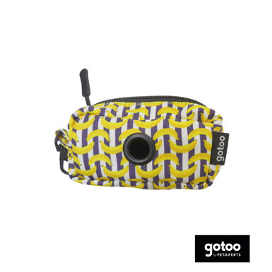 Gotoo Porta bolsas estampado azul para perros