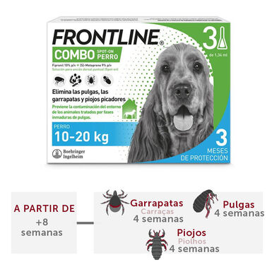 Frontline Combo Pipetas Antiparasitarias para perros medianos
