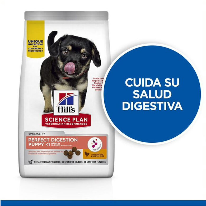 Hill&#039;s Science Plan Perfect Digestion Puppy Pollo pienso thumbnail