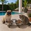 Leeby Comedero Doble de Acero Inoxidable con Soporte para perros y gatos, , large indicador imagen numero 1