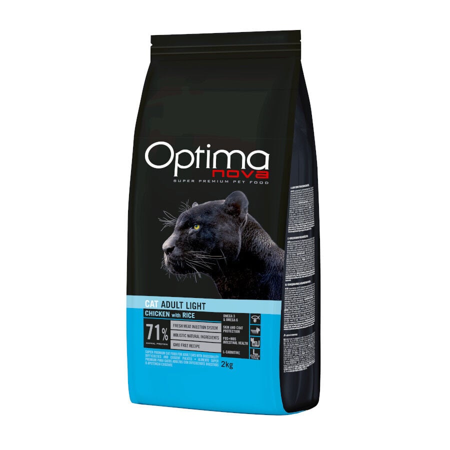 6 kg Optima Nova Light Pollo y Arroz pienso para gatos, , large Imagen numero 1