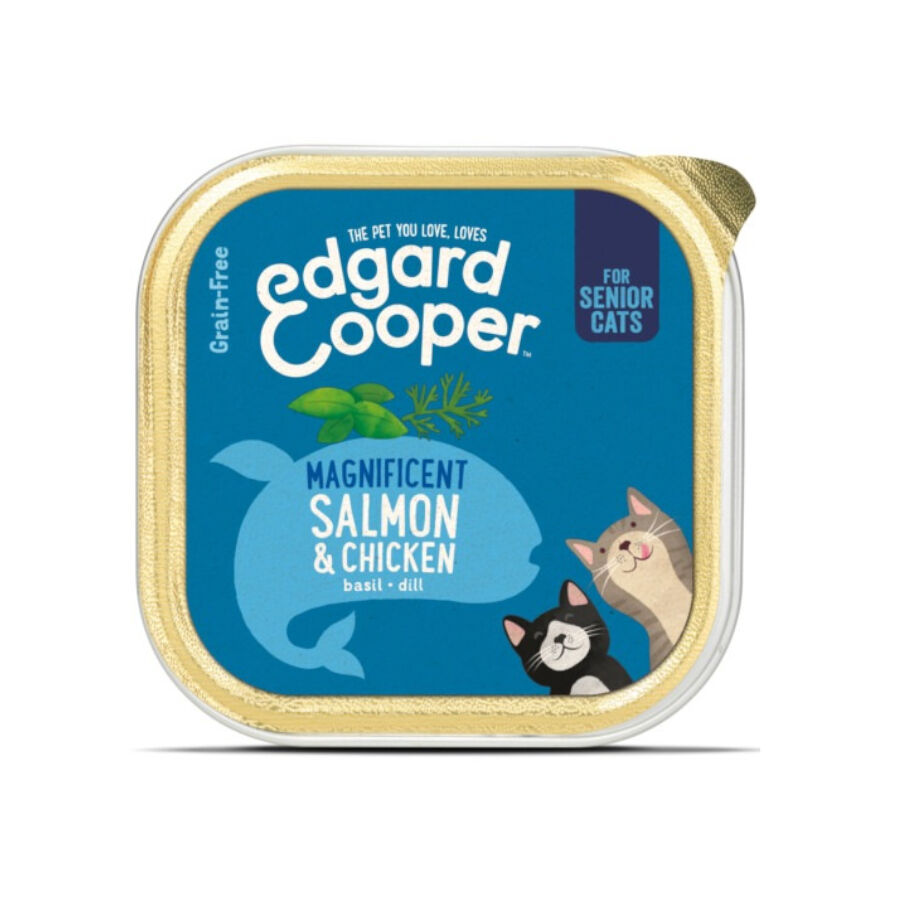 Edgard & Cooper Senior Pollo y Salm&oacute;n para gatos Imagen numero 1