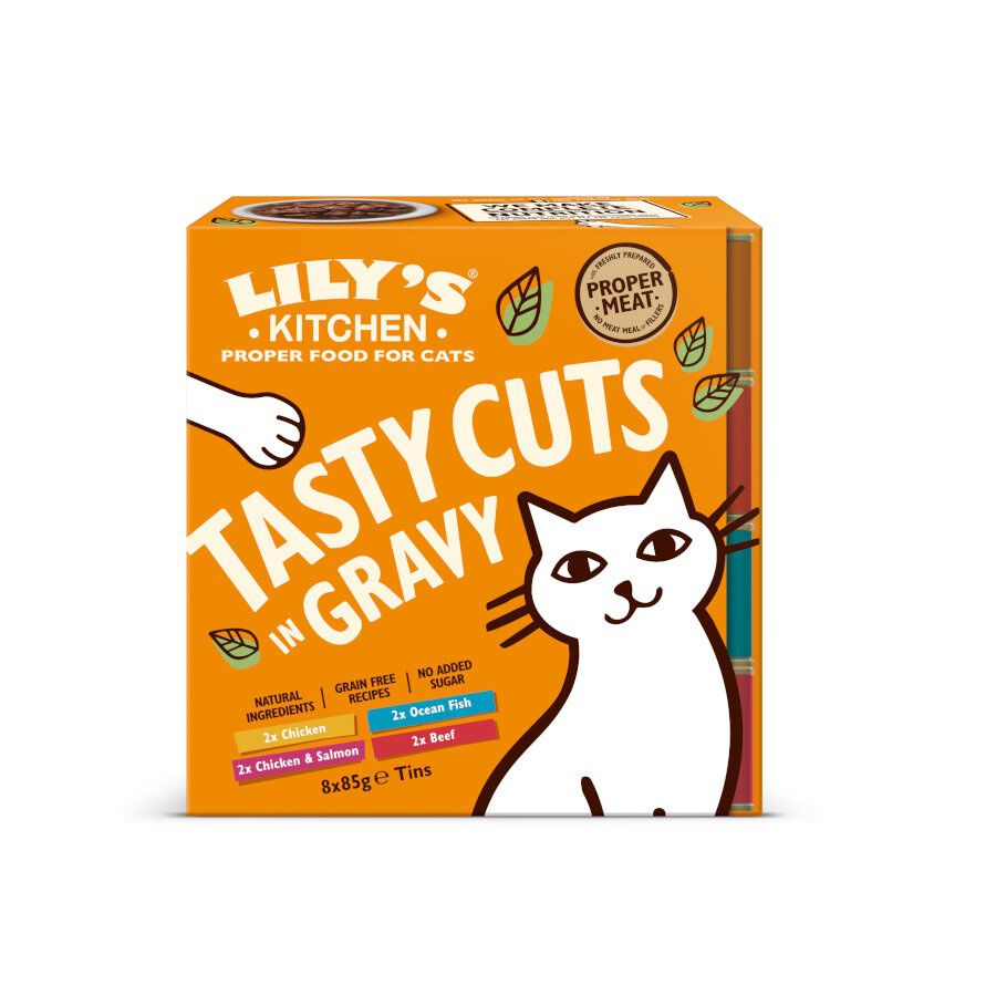 8 latas x 85 g Lily's Kitchen Tasty Cuts en Salsa para gatos , , large Imagen numero 1