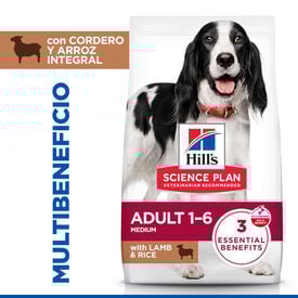 Hill's Science Plan Adult Medium Cordero y Arroz pienso para perros