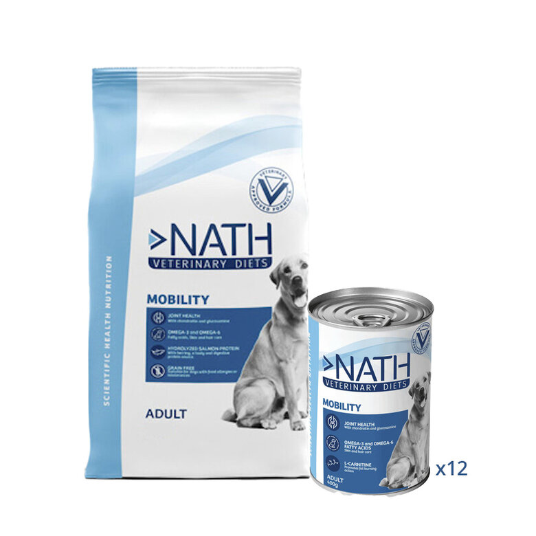 Nath Veterinary Diets Mobility - Pack de alimentación para perros, , large image number null