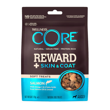Wellness Core Bocaditos Reward+ Skin&Coat Salmón para perros