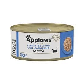 Applaws Atún y Cangrejo lata para gatos
