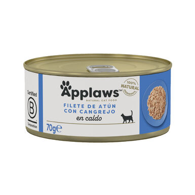 Applaws Atún y Cangrejo lata para gatos
