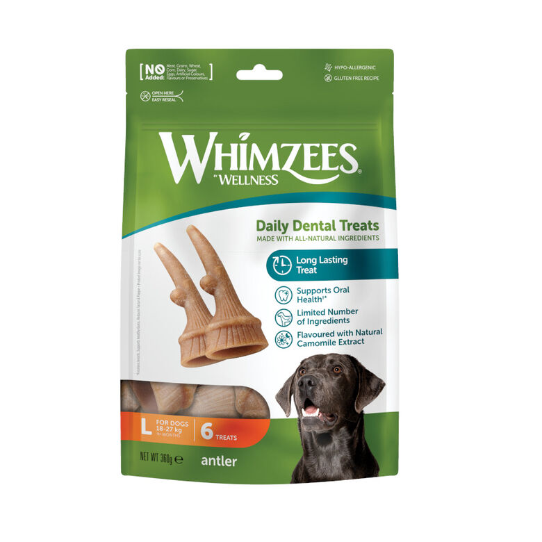 Whimzees Snacks Dentales Astas para perros grandes thumbnail