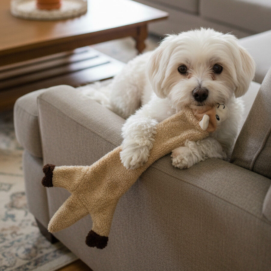 LOVE THE EARTH Peluche llama con sonido para perros, , large Imagen numero 1