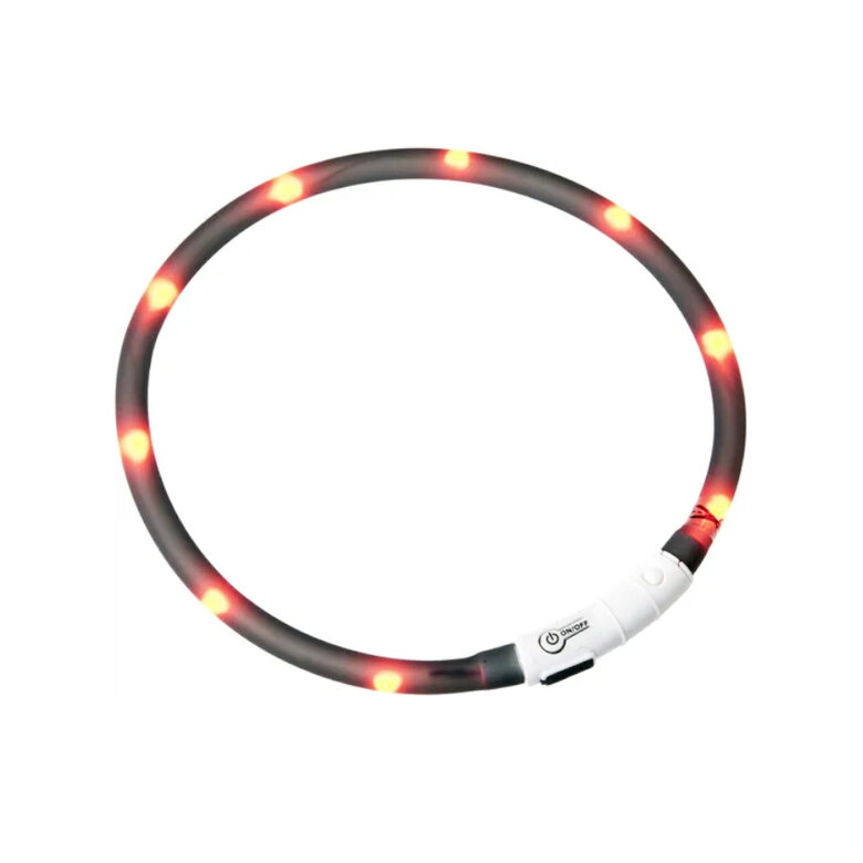 Flamingo Visio Light Collar Negro para perros, , large image number null