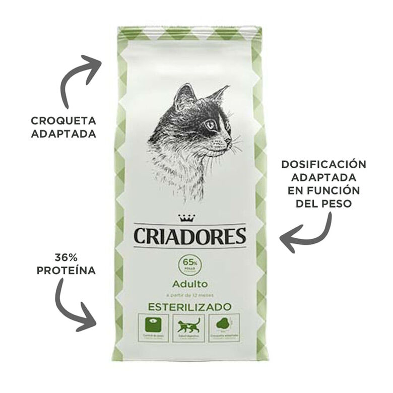 Criadores Adulto Esterilizado Pollo pienso para gatos thumbnail