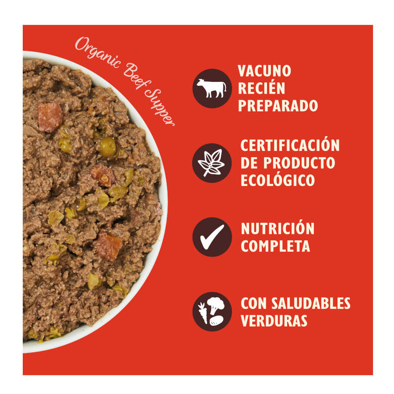 Lily&#039;s Kitchen Organic Ternera Tarrina para perros thumbnail