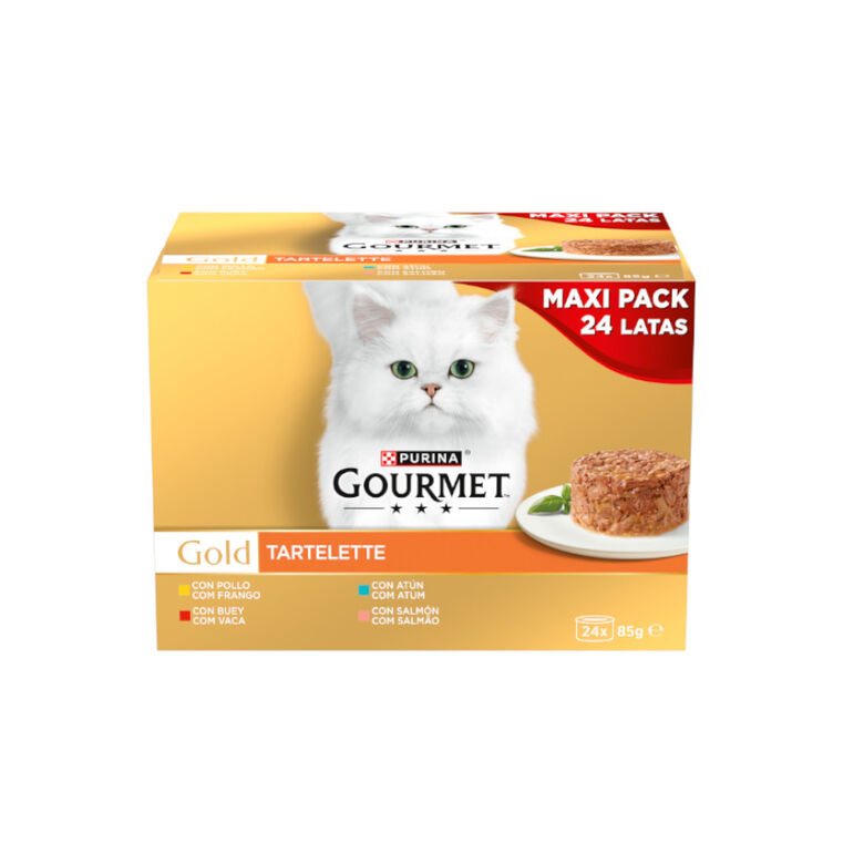 Gourmet Gold Tartelette Varios Sabores lata para gatos thumbnail