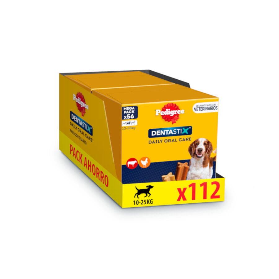 112 barritas Pedigree Dentastix Snacks Dentales para perros medianos, , large Imagen numero 1