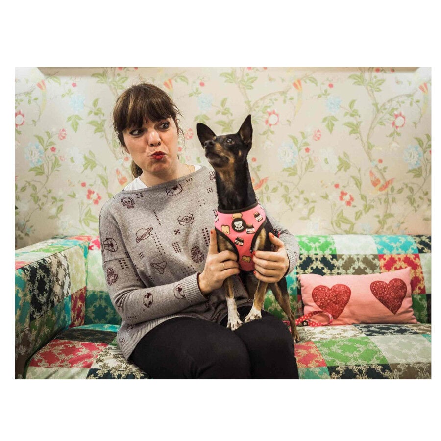 Dukier Dogtella Arn&eacute;s Reversible Estampado Nutella para perros, , large Imagen numero 4