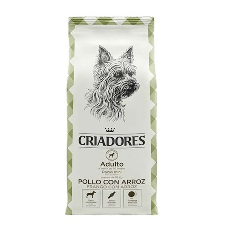 3 kg Criadores Adulto Pollo y Arroz pienso para perros de razas mini,  Imagen numero 1 Criadores pienso Mantenimiento para perros Imagen numero 1
