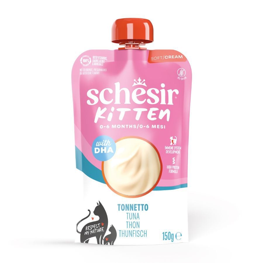 150 g Schesir At&uacute;n en Crema para gatito, , large Imagen numero 1