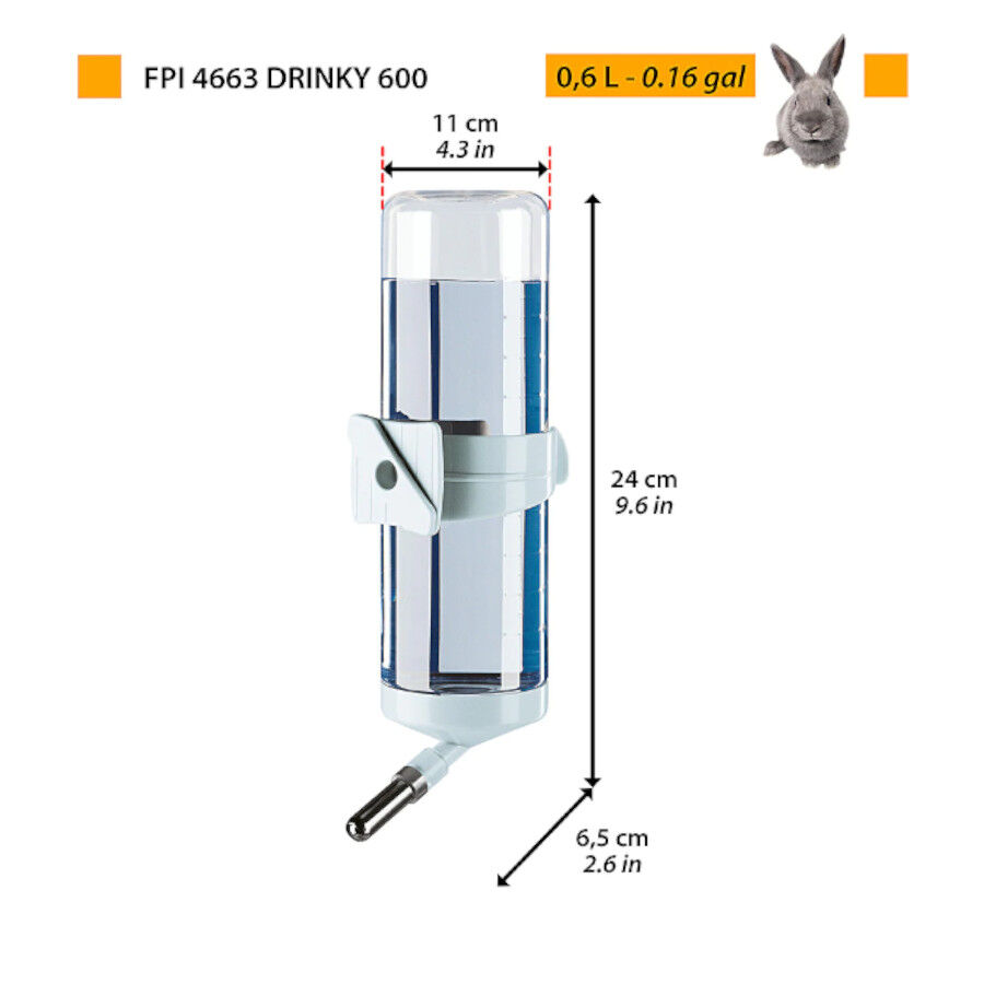 Ferplast Drinky Bebedero para roedores, , large Imagen numero 2