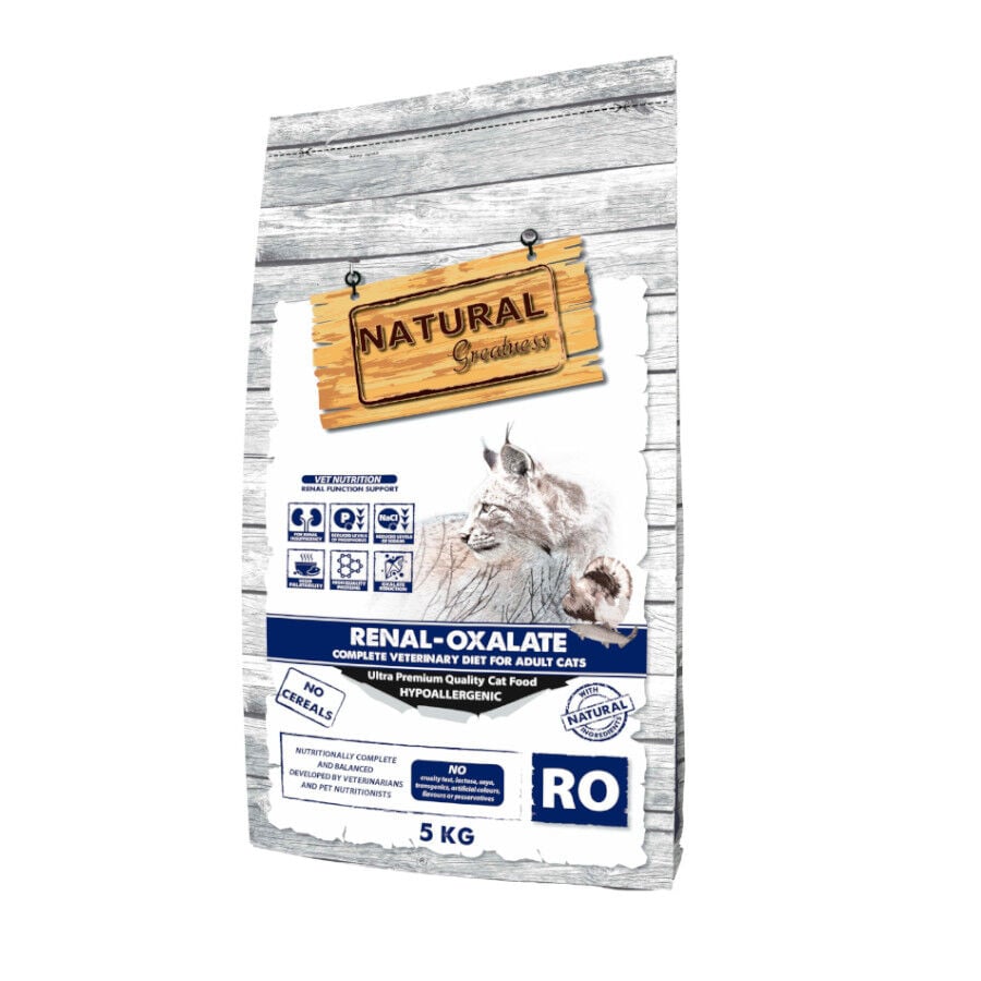 Natural Greatness Renal-Oxalate Pavo y Pollo Pienso Hipoalergénico para gatos