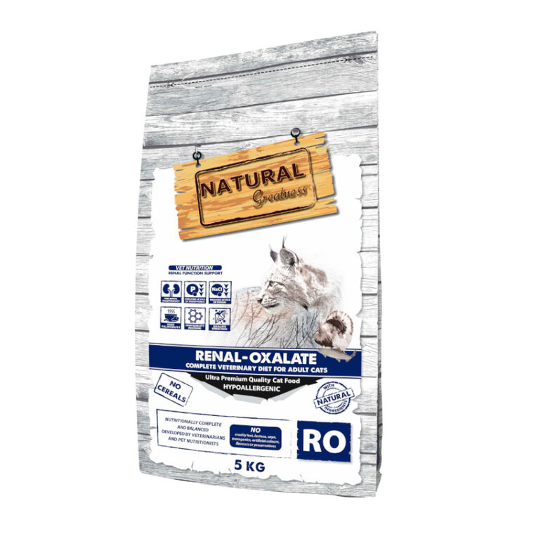 Natural Greatness Renal-Oxalate Pavo y Pollo Pienso Hipoalergénico para gatos