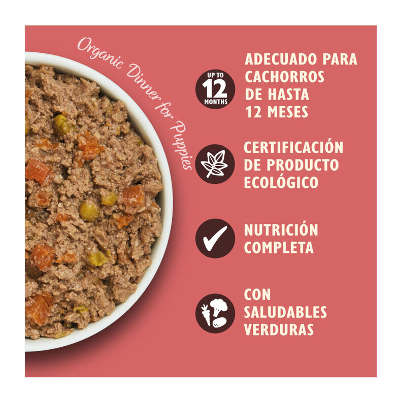 Lily&#039;s Kitchen Puppy Organic Pollo tarrina thumbnail