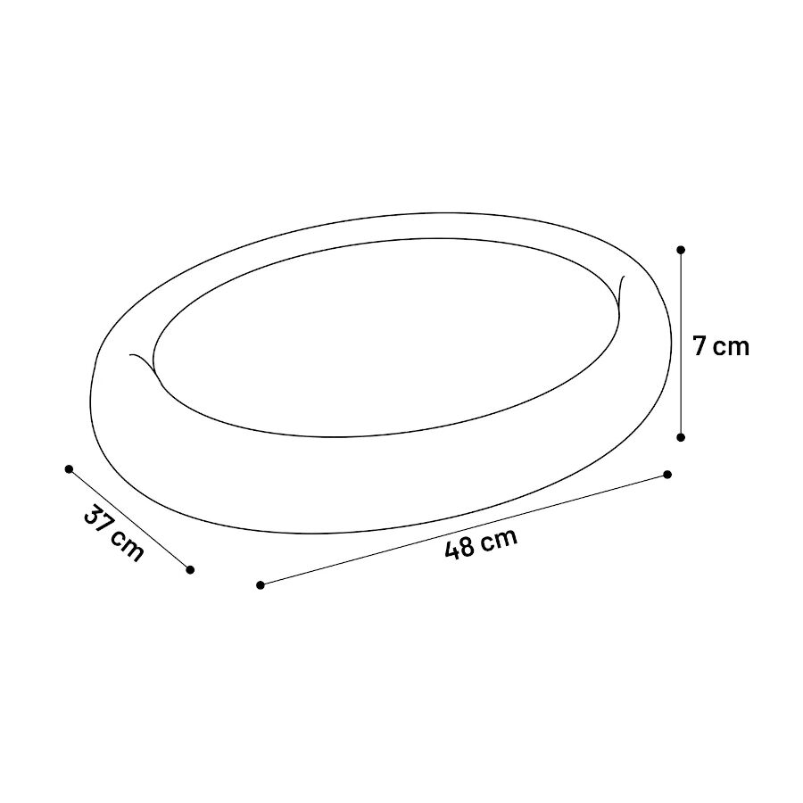 Flamingo Cuddly Plano Gris Cama cuna para perros, , large Imagen numero 3