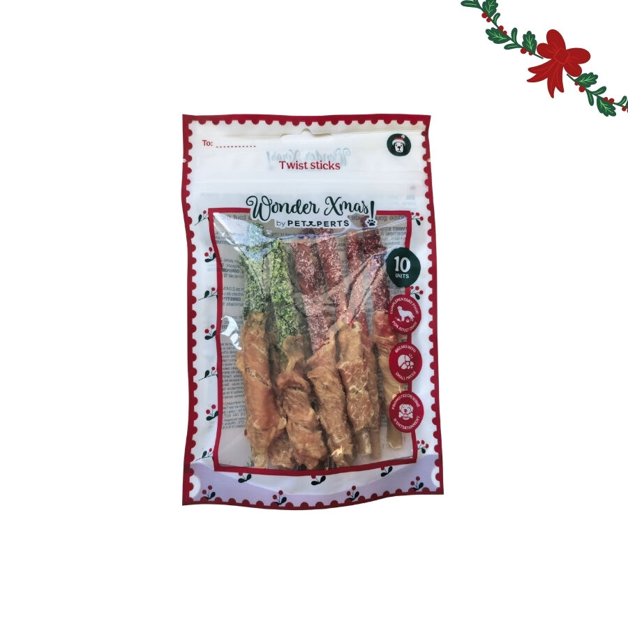 1 pack x 10 uds. Wonder Christmas Twist Trenzados Snacks para perros, , large Imagen numero 5