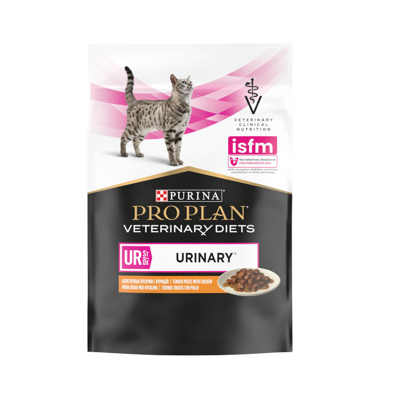 Pro Plan Veterinary Diets St/Ox Urinary Pollo en Salsa sobre para gatos – Multipack thumbnail