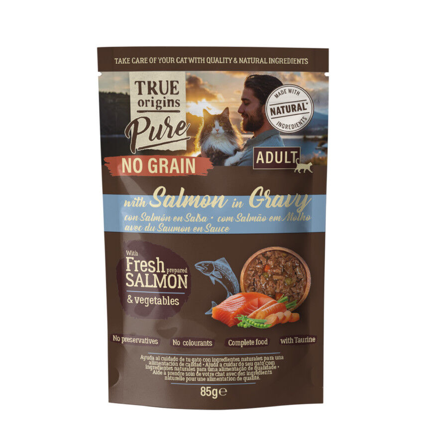 85 g True Origins Pure No Grain Sobre con Salm&oacute;n para gatos, , large Imagen numero 1