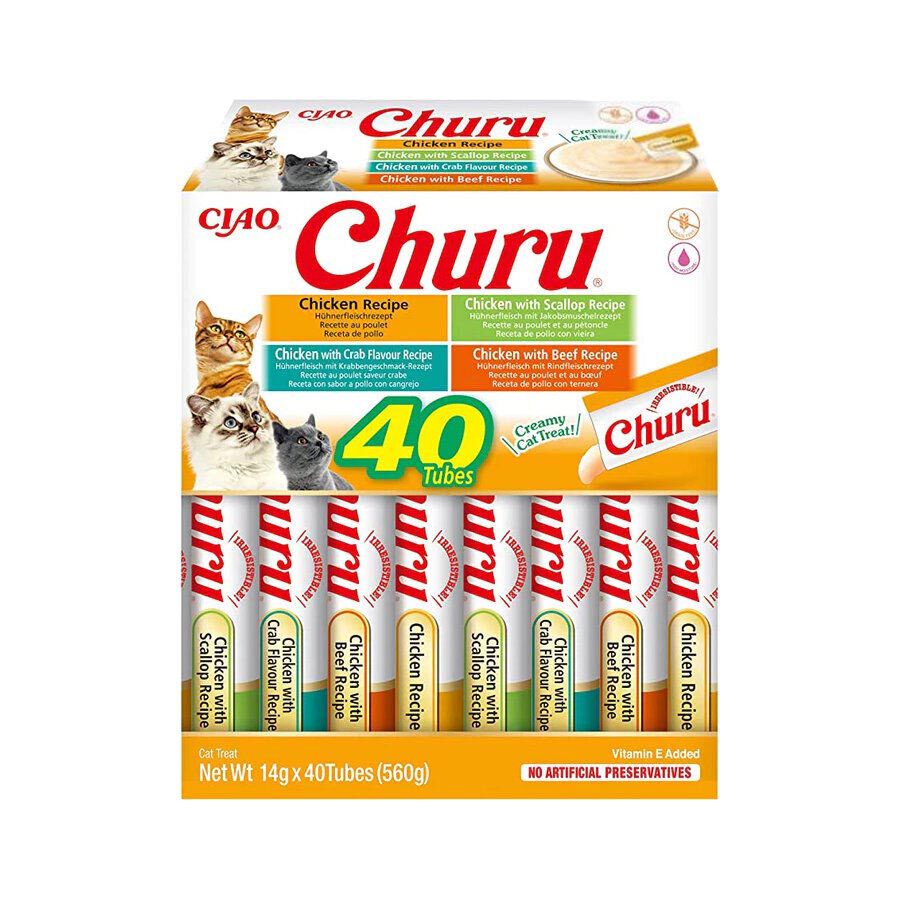 Churu Snack Líquido Variedades de Pollo para gatos