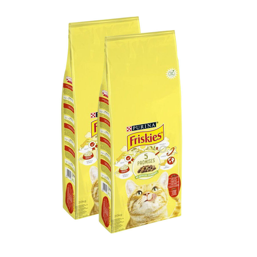 Friskies Adult Buey con Pollo y Verduras pienso para gatos