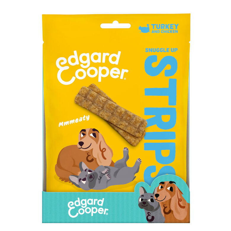 Edgard &amp; Cooper Tiras de Pavo y Pollo snack para perros thumbnail