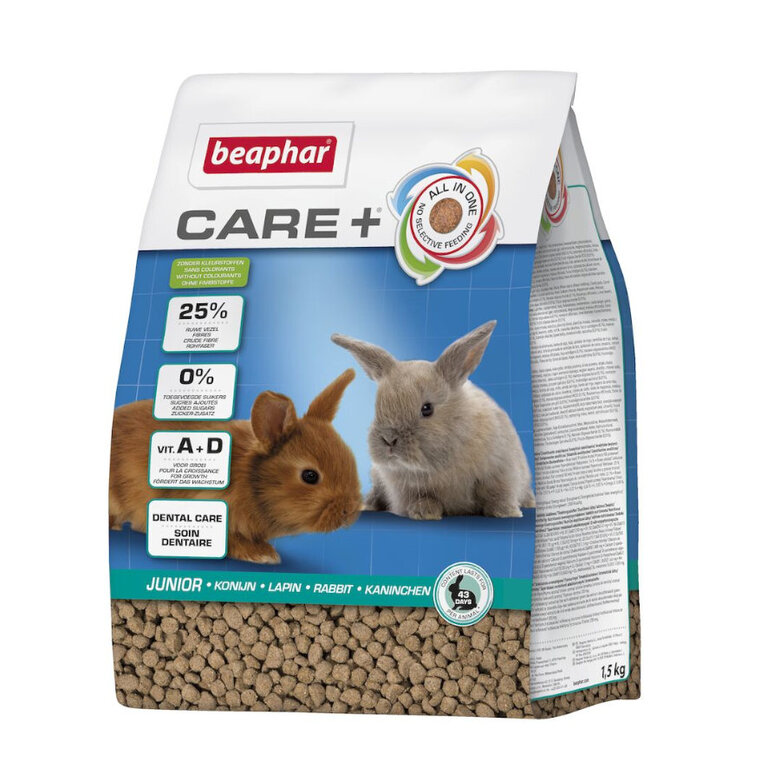 Beaphar Care+ Conejo Junior alimento para conejos,  Imagen numero 1 Beaphar Care+ Conejo Junior alimento para conejos, , large Imagen numero 1