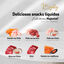 6 sobres x 15 g Majesty Salm&oacute;n con Pollo snack l&iacute;quido para gatos, , large indicador imagen numero 3