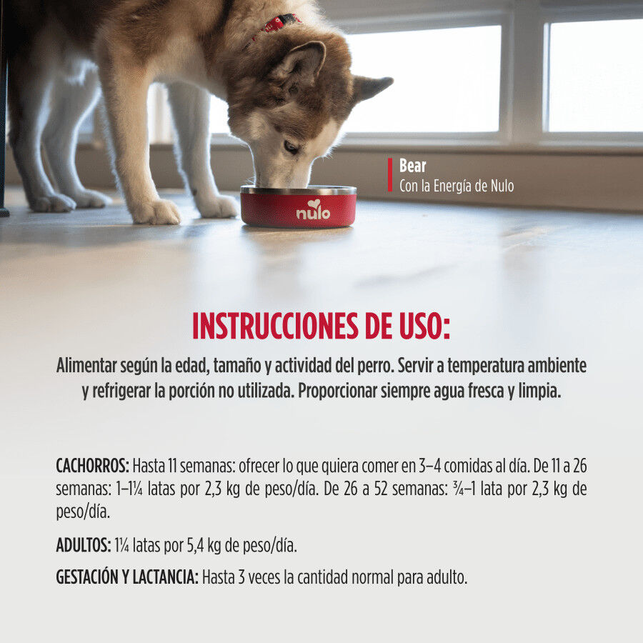 340 g Nulo Ternera con Salm&oacute;n Pat&eacute; en Lata para perros, , large Imagen numero 2