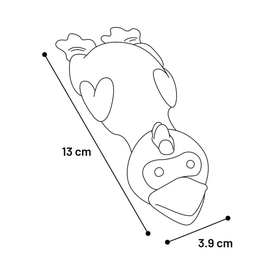 Flamingo Sky Dive L&aacute;tex juguete para perros, , large Imagen numero 4