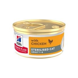 Hill's Science Plan Adult Sterilised Mousse de pollo lata para gatos