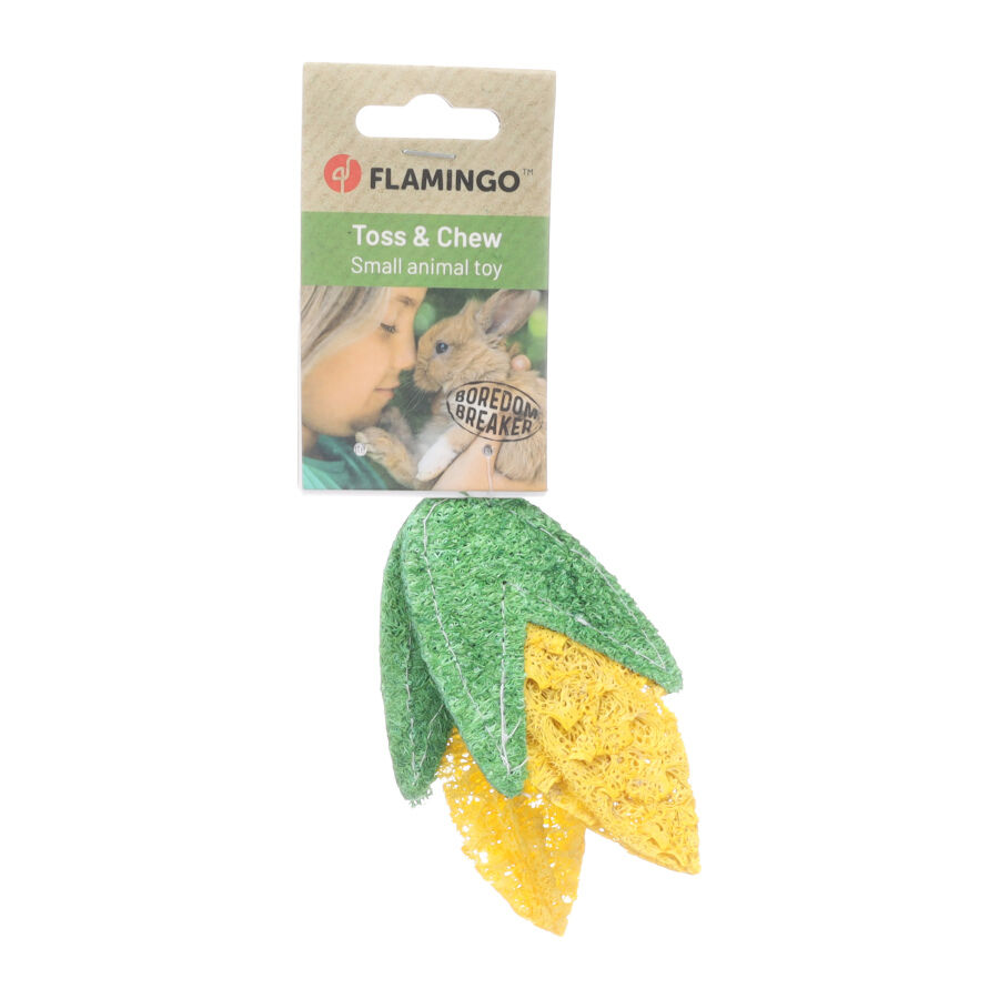 11 cm Flamingo Kanda Amarillo y Verde juguete para roedores, , large Imagen numero 1