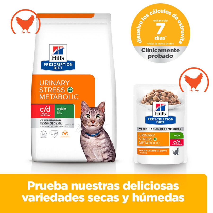 8 kg Hill's Prescription Diet Urinary Stress + Metabolic c/d pienso para gatos, , large Imagen numero 8
